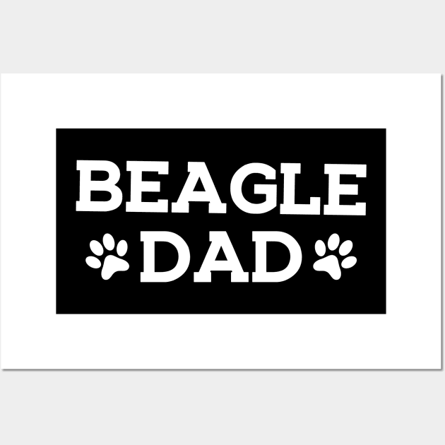 Beagle Dad Wall Art by KC Happy Shop